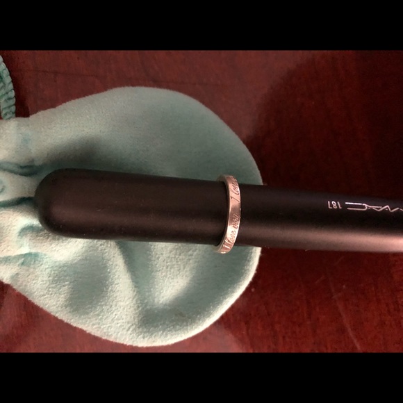 💯Tiffany & Co. Silver “I Love You” Notes  Ring - Picture 4 of 5